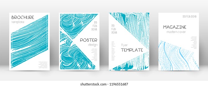 Cover page design template. Triangle brochure layout. Classy trendy abstract cover page. Pink and blue grunge texture background. Powerful poster.