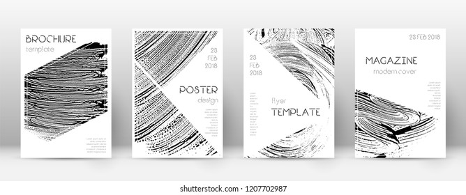 Cover page design template. Triangle brochure layout. Awesome trendy abstract cover page. Soap invert grunge texture background. Admirable poster.
