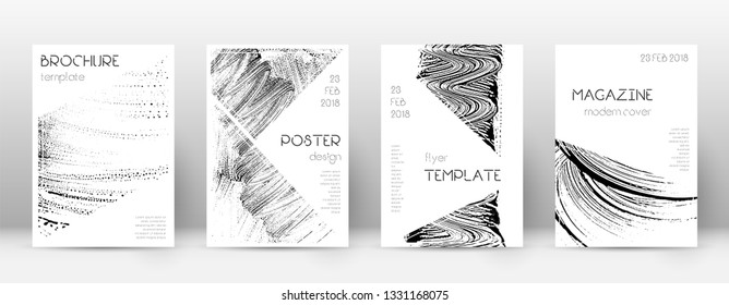Cover page design template. Triangle brochure layout. Awesome trendy abstract cover page. Soap invert grunge texture background. Alive poster.