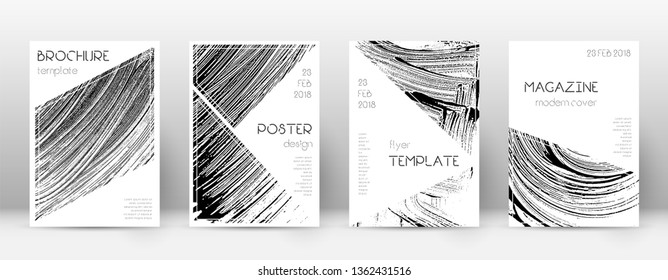 Cover page design template. Triangle brochure layout. Awesome trendy abstract cover page. Soap invert grunge texture background. Amazing poster.