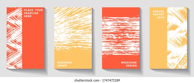Cover page design template.  Wondrous poster. Abstract Brochure design. Simple pattern. Flyer promotion.  Presentation cover. 