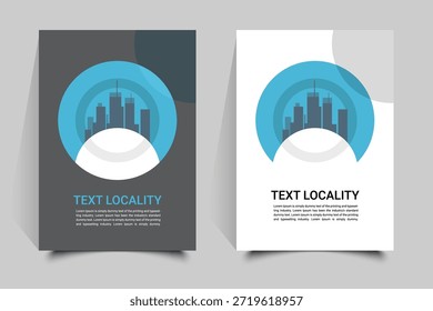 Plantilla de Vector de diseño de portada para cualquier sector empresarial