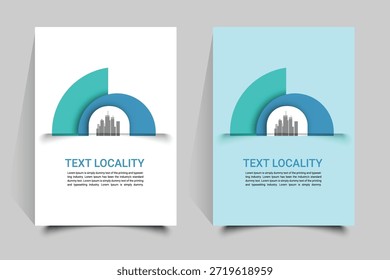 Plantilla de Vector de diseño de portada para cualquier sector empresarial
