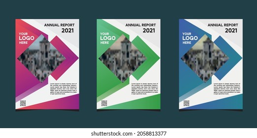 Cover page. Flyer Design. Leaflets 3 fold Template. Cover Book and Magazine. Annual Report Vector illustration