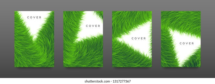 Modelo de design de pele da folha de rosto. Layout moderno de panfleto ou cartaz. Abstrato e colorido. Fundo de textura furry. Cartaz gráfico vetorial. EPS10