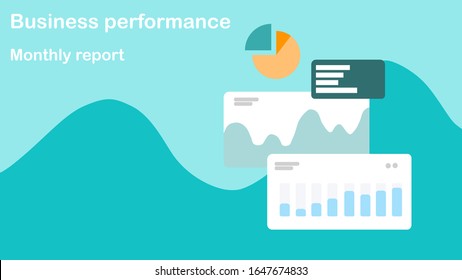 The cover page of graphical report presentation
