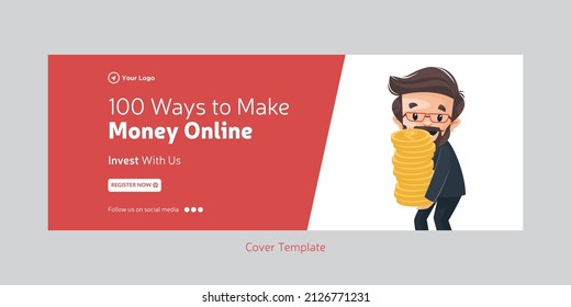 Cover page of make money online template.