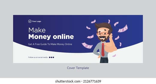 Cover page of make money online template. 