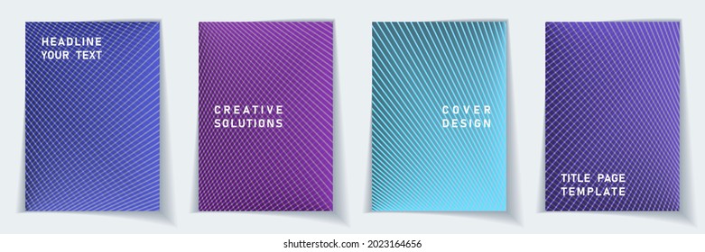 Cover Page Minimalist Layout Vector Design Stock Vector (Royalty Free ...