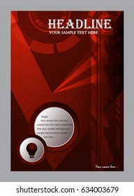 Cover page red design