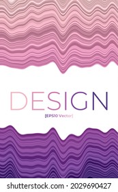 Cover page template. Can be used as banner, flyer, poster, business card, brochure. Artistic design in purple and orange colors. Amazing vector illustration.