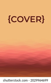 Cover page template. Page template with soft curves in reddish colors. Can be used as banner, flyer, poster, business card, brochure. Authentic vector illustration.