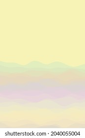 Cover page template. Page template with soft curves in soft colors. Can be used as banner, flyer, poster, business card, brochure. Artistic vector illustration.