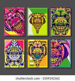 Cover page templates dynamic vector set. Abstract colorful halftone gradient backgrounds for journal design. Eps10 vector. Geometric patterns cool magazine covers graphic design.