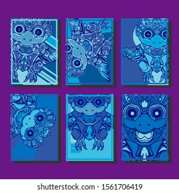 Cover page templates dynamic vector set. Abstract colorful halftone gradient backgrounds for journal design. Eps10 vector. Geometric patterns cool magazine covers graphic design.