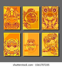 Cover page templates dynamic vector set. Abstract colorful halftone gradient backgrounds for journal design. Eps10 vector. Geometric patterns cool magazine covers graphic design.