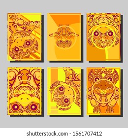 Cover page templates dynamic vector set. Abstract colorful halftone gradient backgrounds for journal design. Eps10 vector. Geometric patterns cool magazine covers graphic design.
