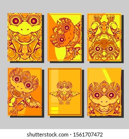Cover page templates dynamic vector set. Abstract colorful halftone gradient backgrounds for journal design. Eps10 vector. Geometric patterns cool magazine covers graphic design.
