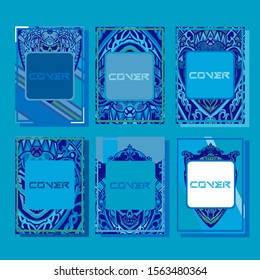 Cover page templates dynamic vector set. Abstract colorful halftone gradient backgrounds for journal design. Eps10 vector. Geometric patterns cool magazine covers graphic design.
