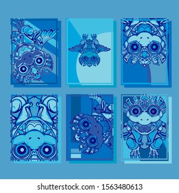 Cover page templates dynamic vector set. Abstract colorful halftone gradient backgrounds for journal design. Eps10 vector. Geometric patterns cool magazine covers graphic design.