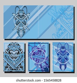 Cover page templates dynamic vector set. Abstract colorful halftone gradient backgrounds for journal design. Eps10 vector. Geometric patterns cool magazine covers graphic design.