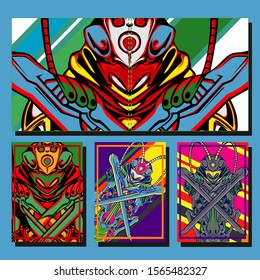 Cover page templates dynamic vector set. Abstract colorful halftone gradient backgrounds for journal design. Eps10 vector. Geometric patterns cool magazine covers graphic design.