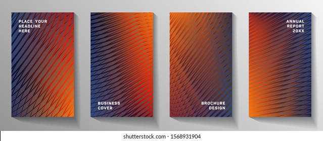 Cover page templates hipster vector set. Abstract colorful halftone gradient backgrounds for banner design. Eps10 vector. Geometric patterns geometric book covers graphic design.