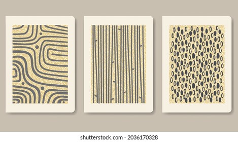 Cover page templates. Universal abstract layouts. Applicable for notebooks, planners, brochures, books, catalogs etc. A5 page, easy to re-size