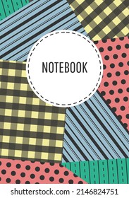 Cover page templates. Universal abstract layouts. Applicable for notebooks, planners, brochures, books, catalogs etc. Vector.