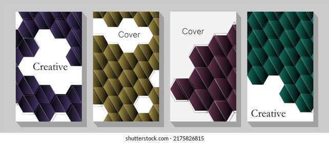 Cover page templates. Universal abstract layouts. Ad banner form texture. Flier fiber
