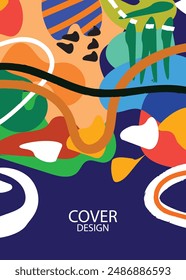 Cover page templates. Universal abstract layouts. Applicable for notebooks, planners, brochures, books, catalogs etc.
