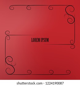 Cover paper sheet color with blurred background and an abstract graphic pattern. Vector illustration