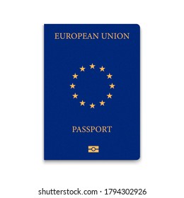 Cover Passport of European Union . Vector illustration