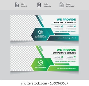 Cover Photo Design For Social Media Post Banner Design Template. Abstract Theme Use For Multipurpose Concept.