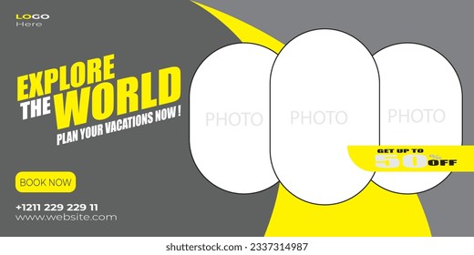 Cover Photo Design and Social Media Post for Online Marketing Promotion Banner, Story and Web Internet Ads Flyer