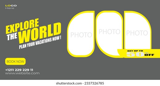 Cover Photo Design and Social Media Post for Online Marketing Promotion Banner, Story and Web Internet Ads Flyer