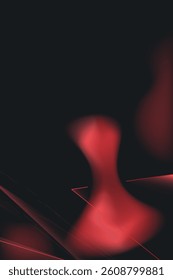 Cover poster. Abstract minimalist red fluid gradient on white background. Social ads banner