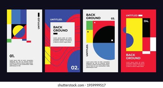 Cover and poster design template. Abstract geometric vector illustration with typography for Cover, book, social media story, and gage layout design.