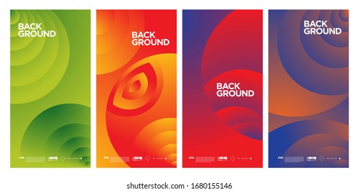 Cover and Poster Design Template for Magazine. Trendy Abstract Colorful Geometric and Curve Vector Illustration Collage with Typography for Cover, book, social media story, and Page Layout Design.