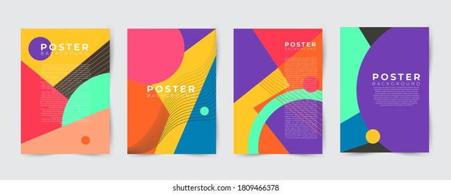 Cover Poster Design Template Magazine Trendy Stock Vector (Royalty Free ...