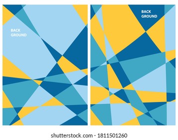 Cover and Poster Design Template for Magazine. Trendy Abstract Color Polygon Vector Illustration Collage with Typography for Cover, book, social media story, and Page Layout Design.