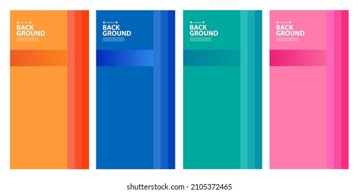 Cover and poster design template for magazine. Trendy abstract colorful geometric. Collage with typography for cover, book, social media story, and page layout design. Vector illustration