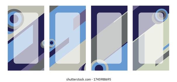 Cover and Poster Design Template POSM, Trendy Abstract Colorful Geometric and Curve Vector Illustration Collage with Typography for Cover, book, social media story, and Page Layout Design book