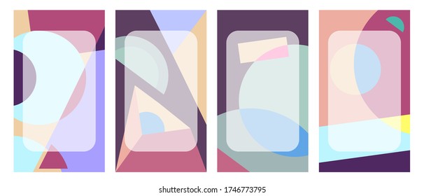 Cover and Poster Design Template POSM, Trendy Abstract Colorful Geometric and Curve Vector Illustration Collage with Typography for Cover, book, social media story, and Page Layout Design book