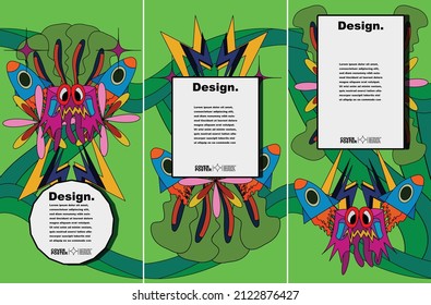 Cover and Poster Design Templates. Abstract Vector Illustration for social media story, and Page Layout Design.