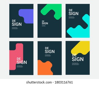 Plantillas de diseño de carátulas y afiches. Diseño abstracto elegante. Ilustración vectorial para cobertura, libros, historias en medios sociales y diseños de páginas