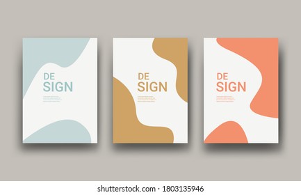 Plantillas de diseño de carátulas y afiches. Diseño abstracto elegante. Ilustración vectorial para cobertura, libros, historias en medios sociales y diseños de páginas