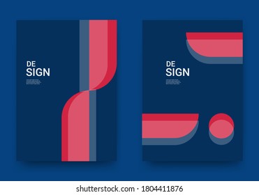 Cover and Poster Design Templates. Elegant abstract geometric design. Vector Illustration for Covers, books, social media stories and Page Layouts