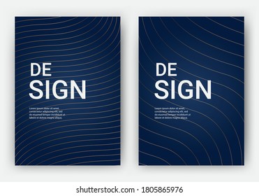Cover and Poster Design Templates. Elegant abstract design. Vector Illustration for Covers, books, social media stories and Page Layouts