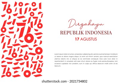 Cover Presentation of 76 Dirgahayu Indonesia Independence Day